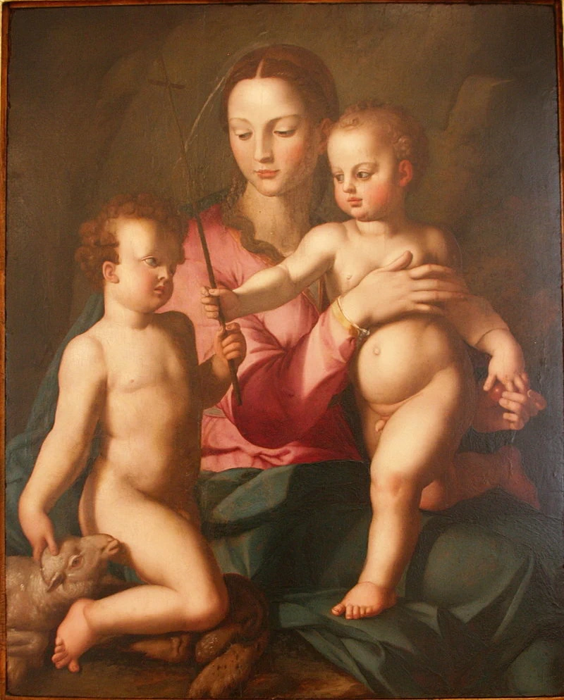  61-Madonna col Bambino e Giovannino-Palazzo Abatellis - Italy